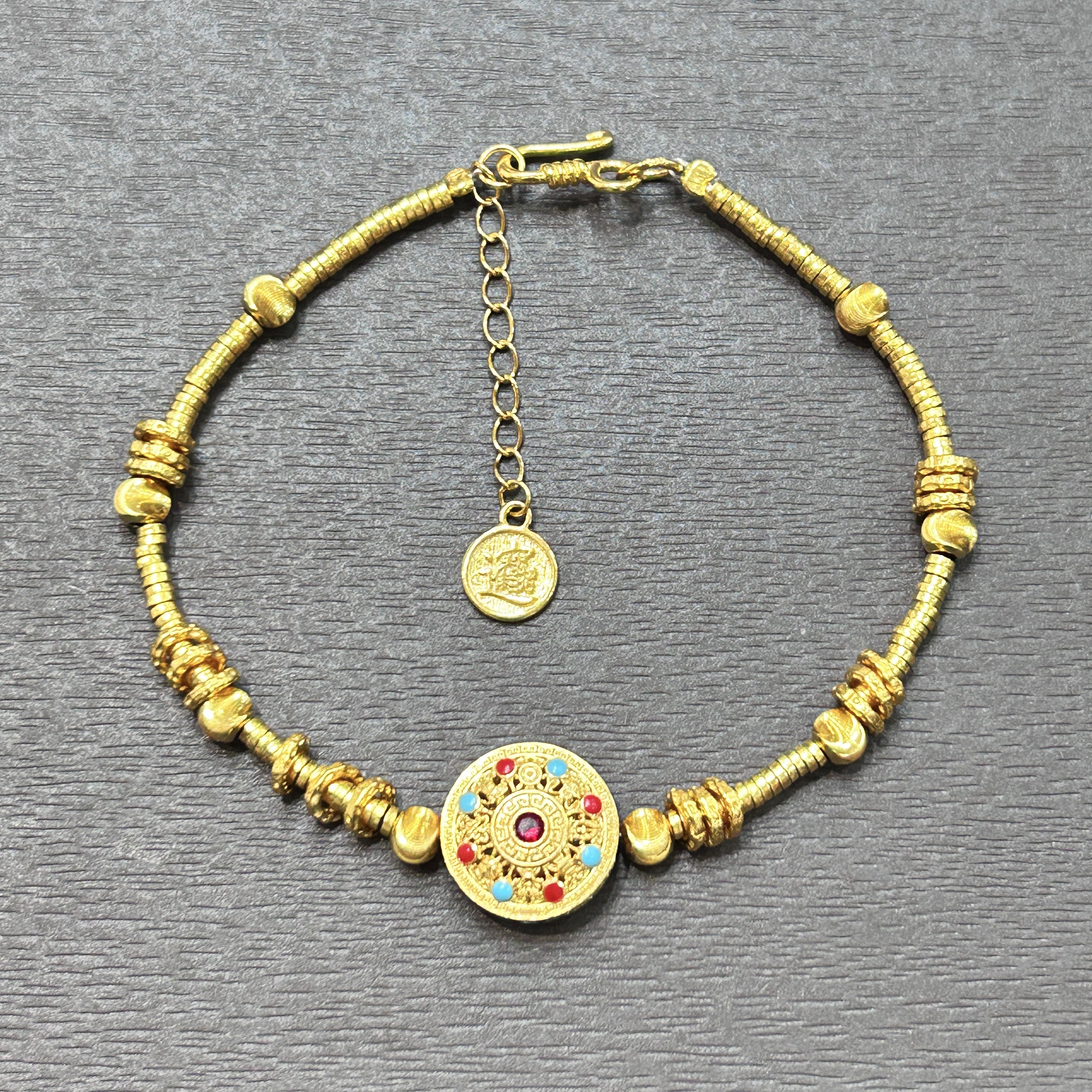 925银手链 【店长专享】925银罗盘盘缠手链YS710