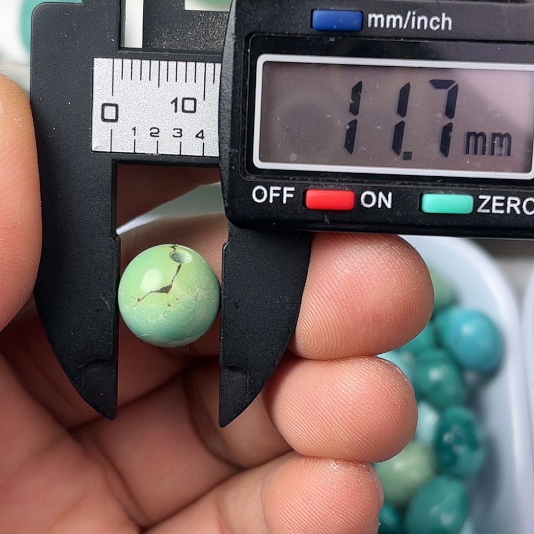 军绿圆珠配珠配饰