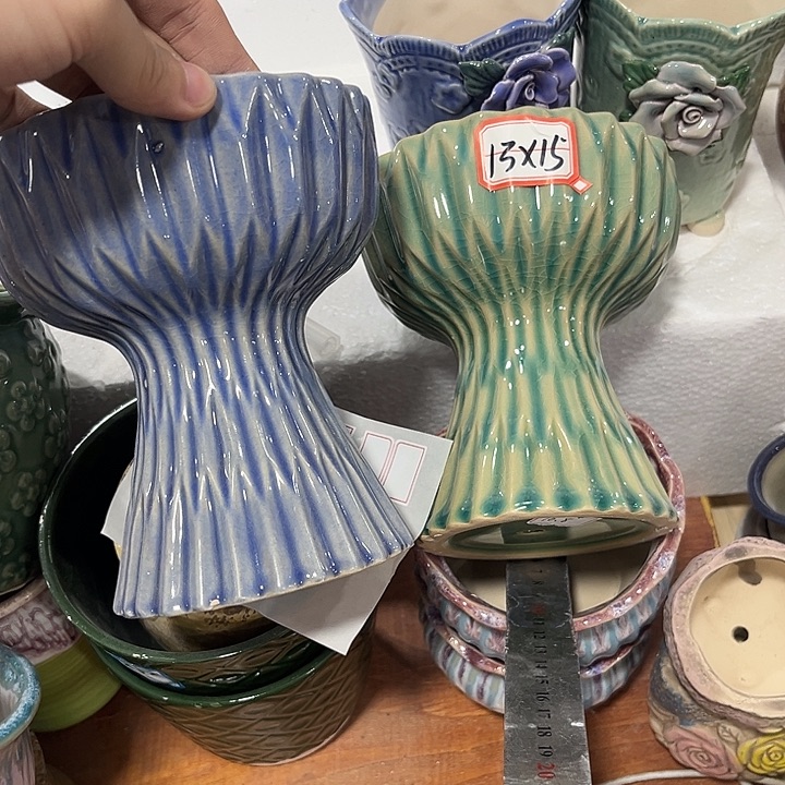 有孔！！全场福利价陶瓷花盆10包邮