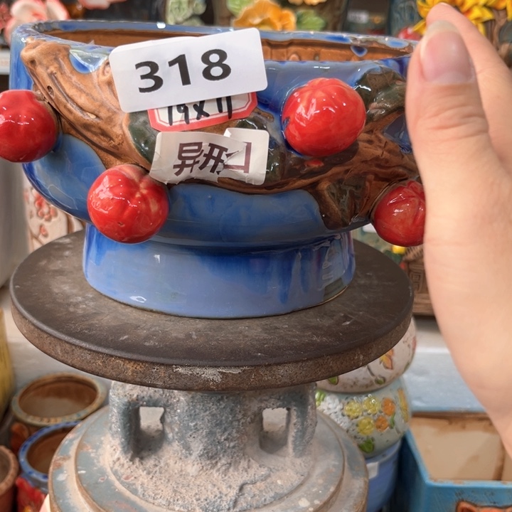 紫砂花盆粗陶材质多肉花盆