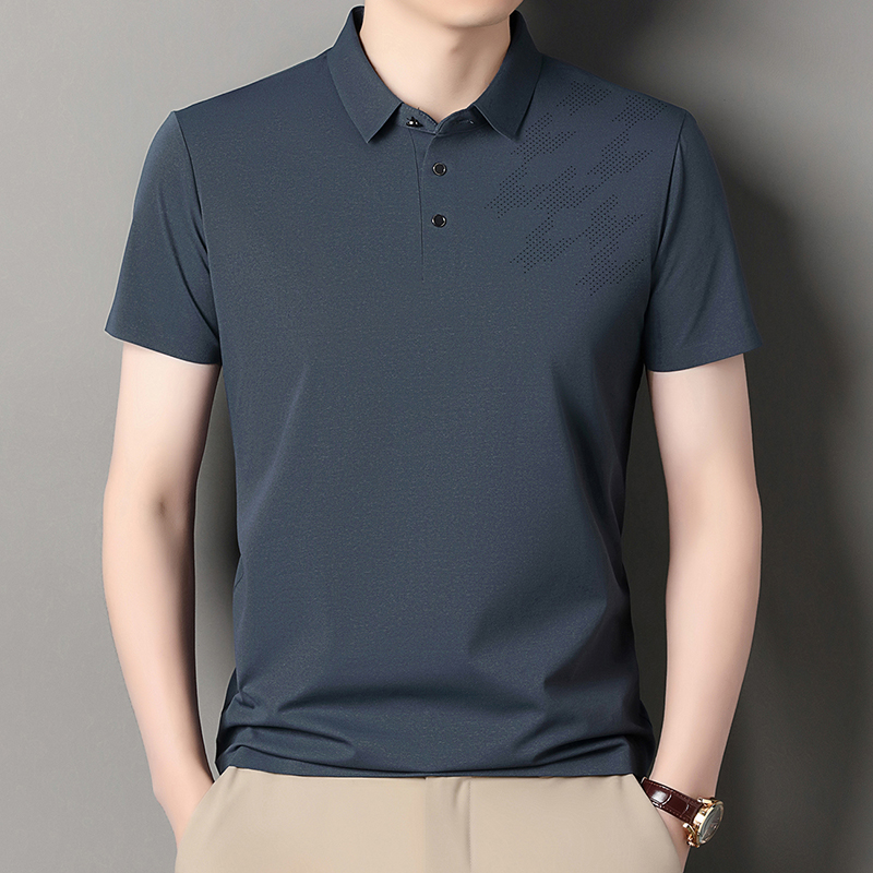 夏季新款男士短袖半袖t恤休闲翻领Polo打底衫宽松上衣
