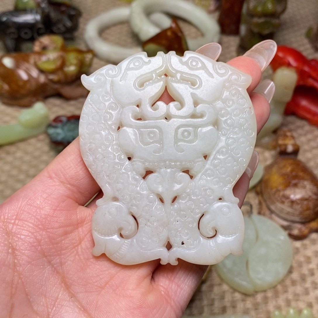 白玉菩提吊坠白玉菩提白玉菩提摆件