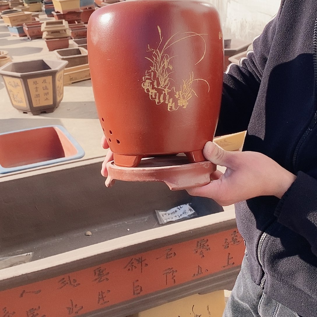 紫砂花盆紫砂花盆