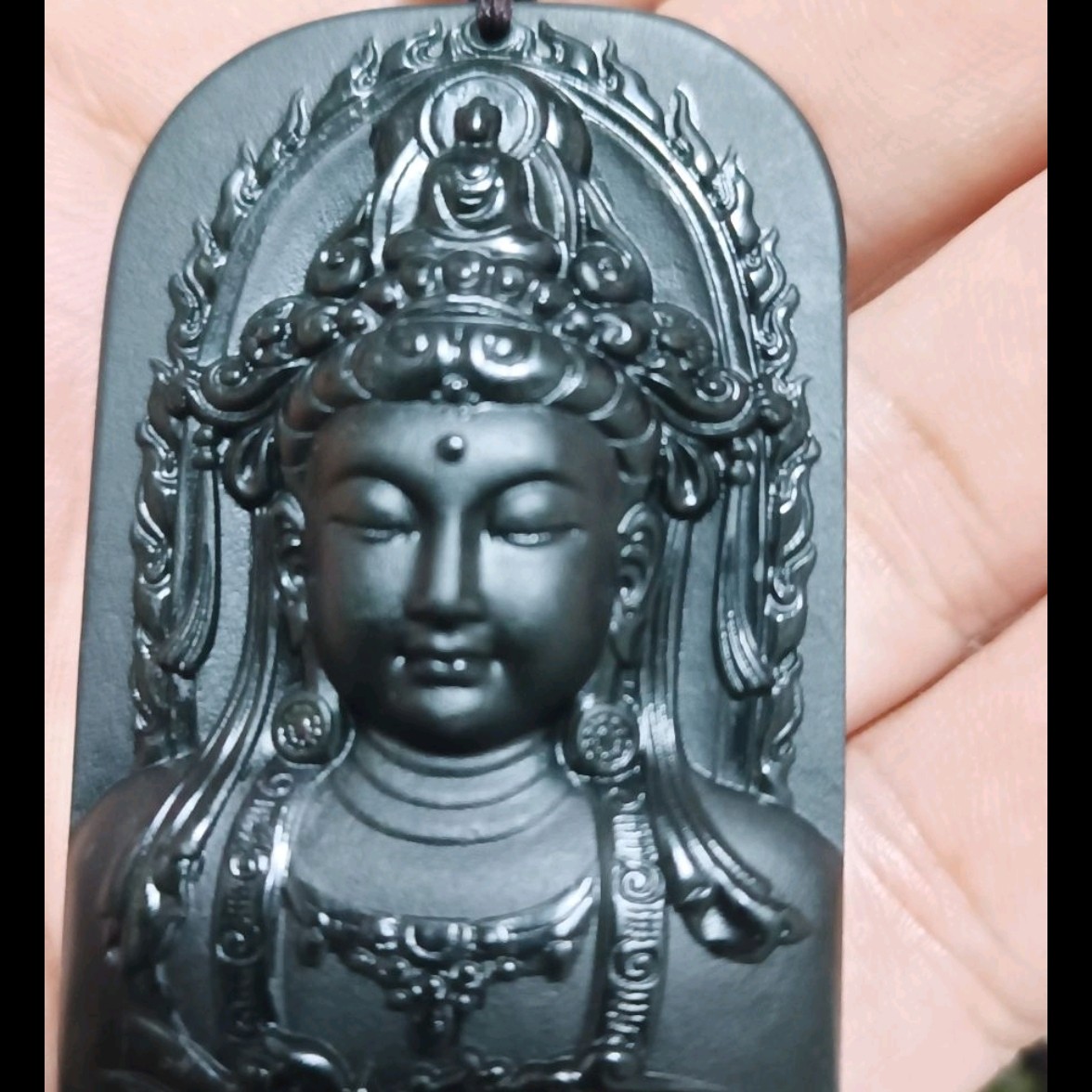 非金属仿水晶吊坠 正宗西藏药王石平安扣守护项链配饰直播间选货