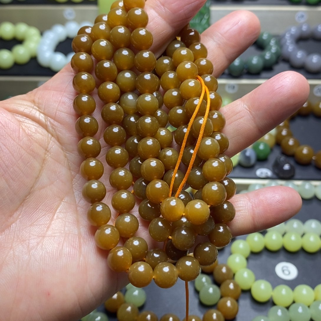 和田玉手串未镶嵌