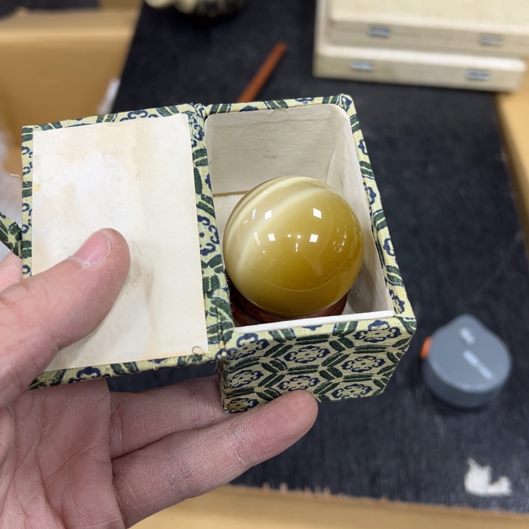 石材日本中古工艺品摆件