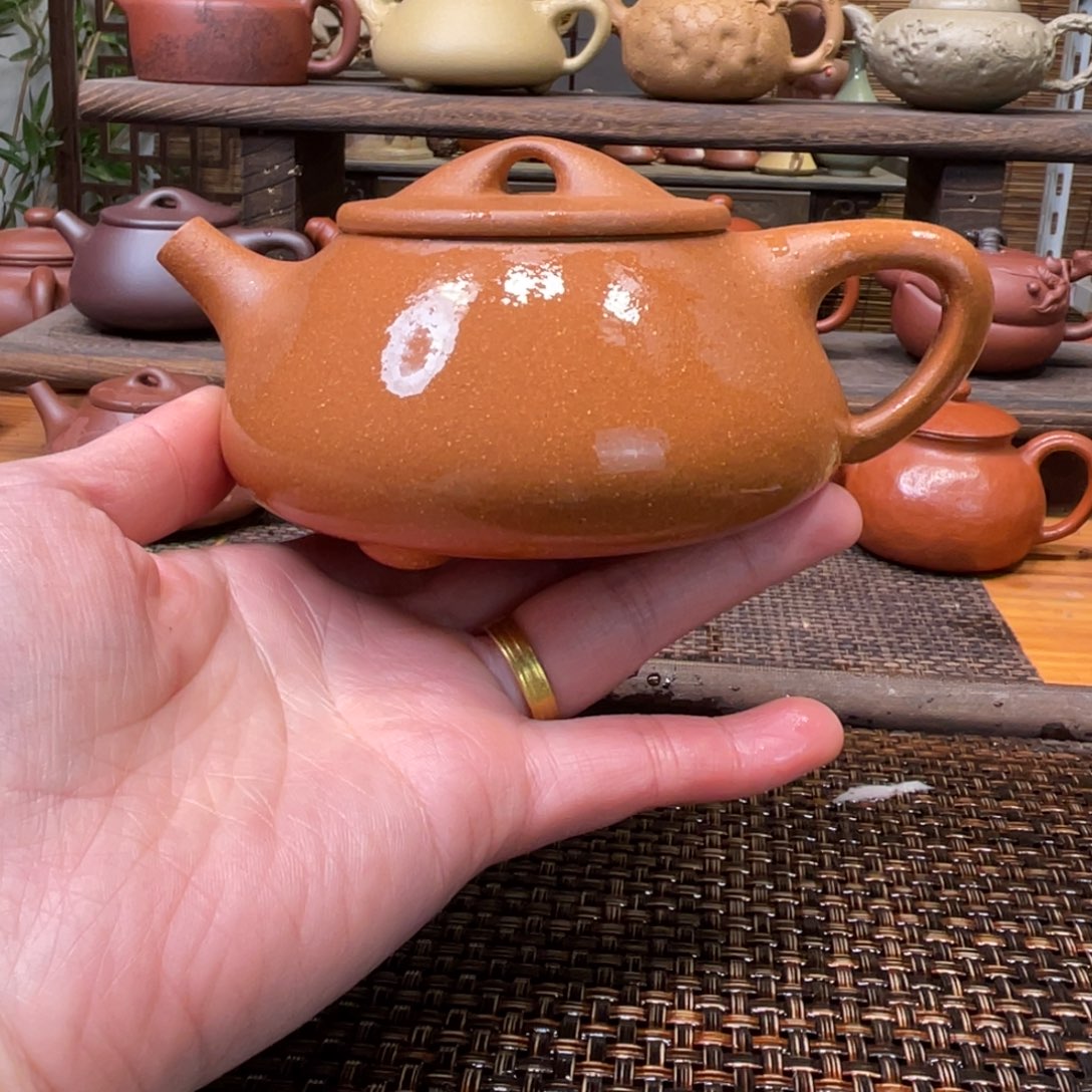 紫砂茶壶宜兴原矿紫砂手工制270