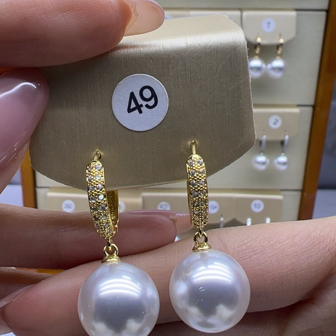 未镶嵌淡水珍珠耳饰