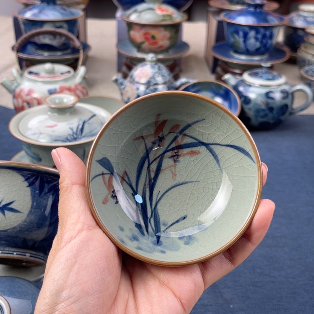 杯景德镇手绘手工茶具