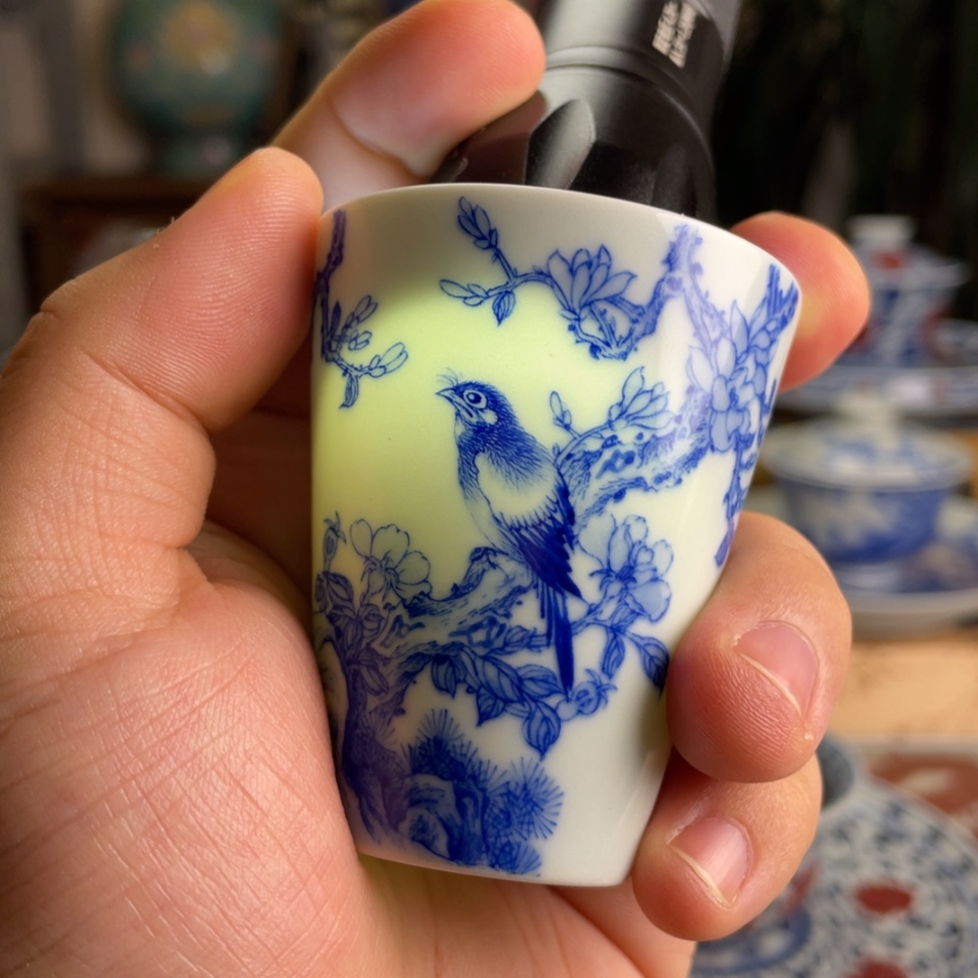 九段花鸟杯子系列