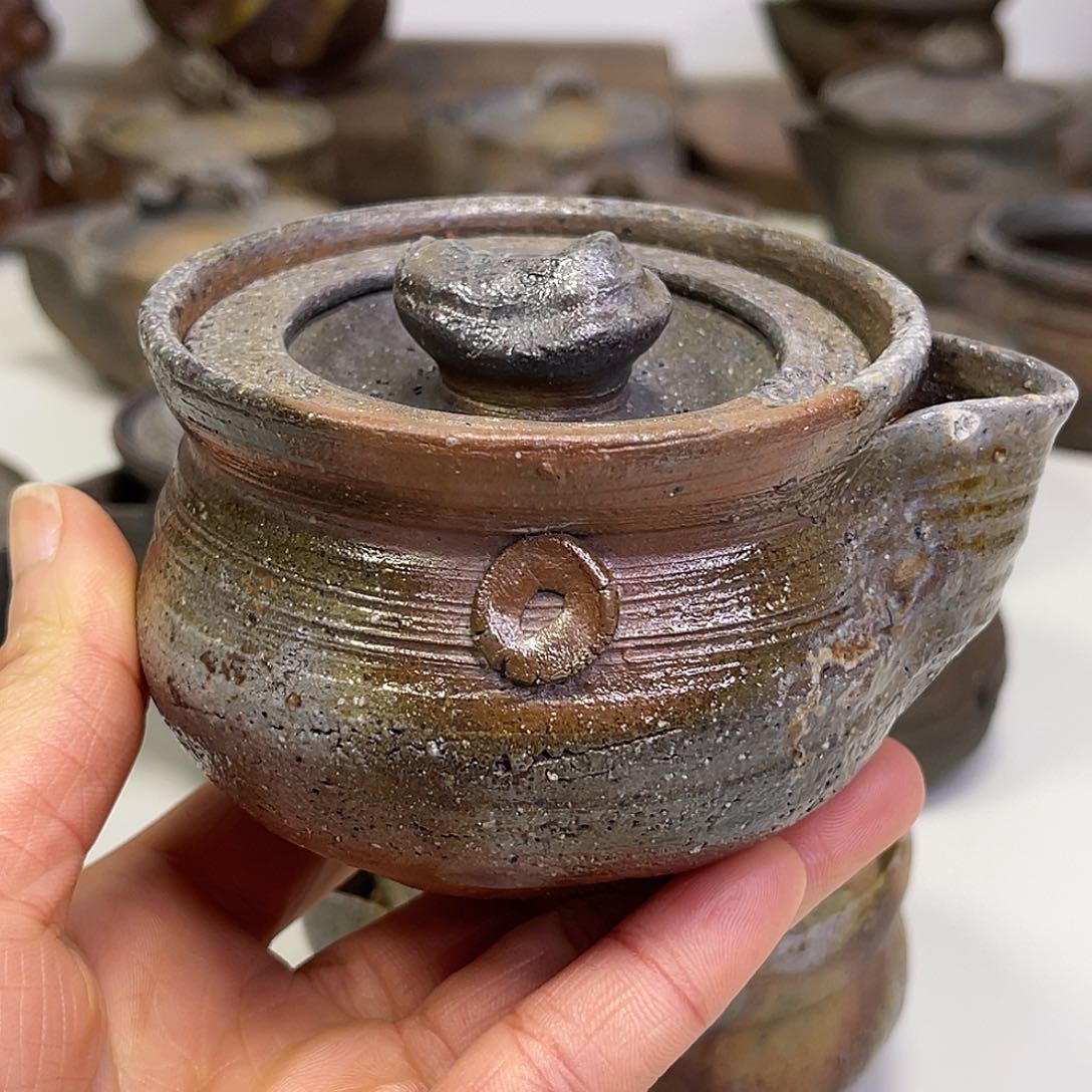 备前烧作品（宝瓶底部微掉皮