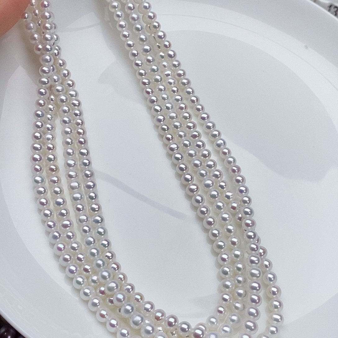 淡水珍珠颈饰银S925镶嵌