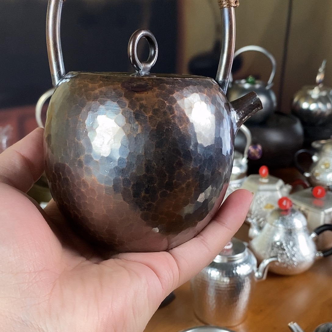 青***猫手工制作紫铜壶工艺
