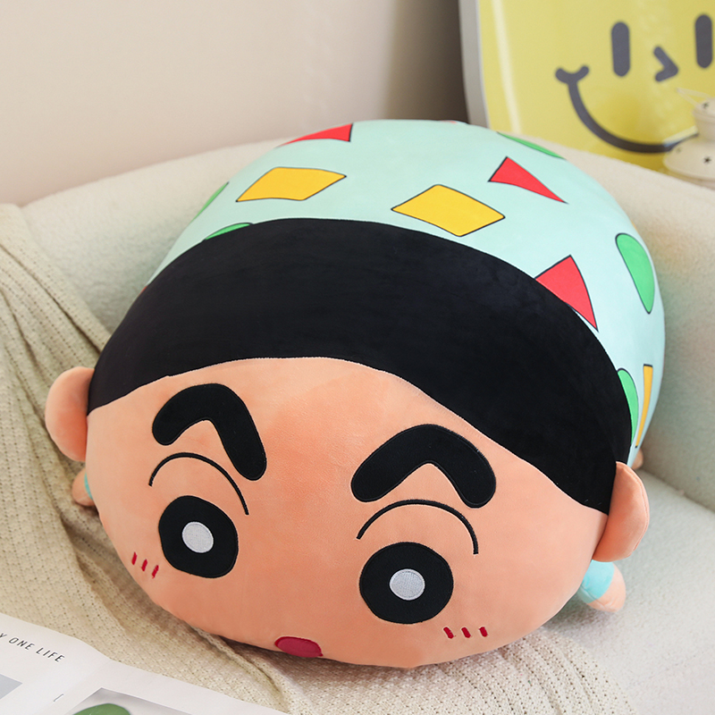 超可爱小新公仔玩偶团团抱枕背枕靠枕睡觉娃娃毛绒动漫抱枕手工