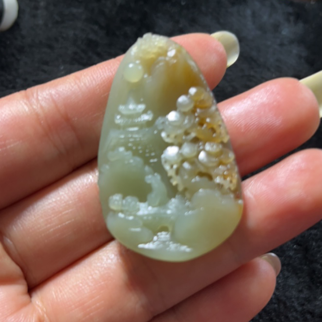 定制山水吊坠   