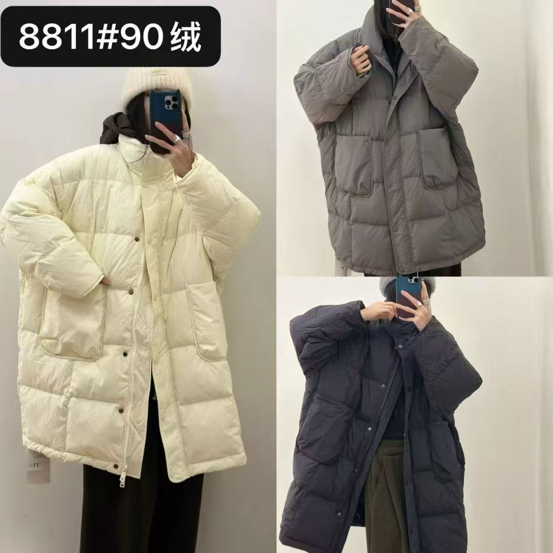 立领女中长款女士羽绒服休闲秋冬时尚百搭