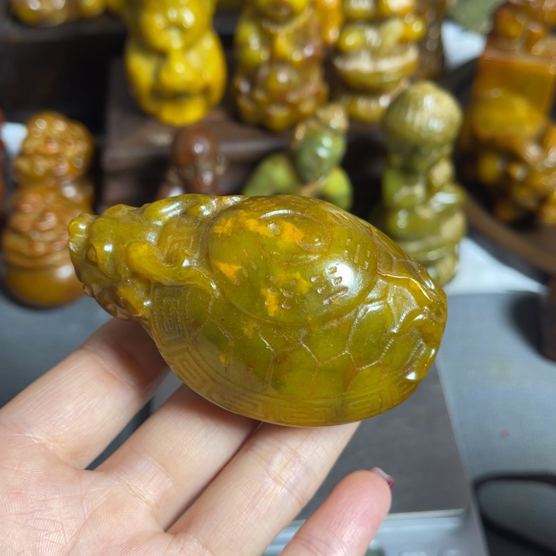 蛇纹石玉合金颈饰