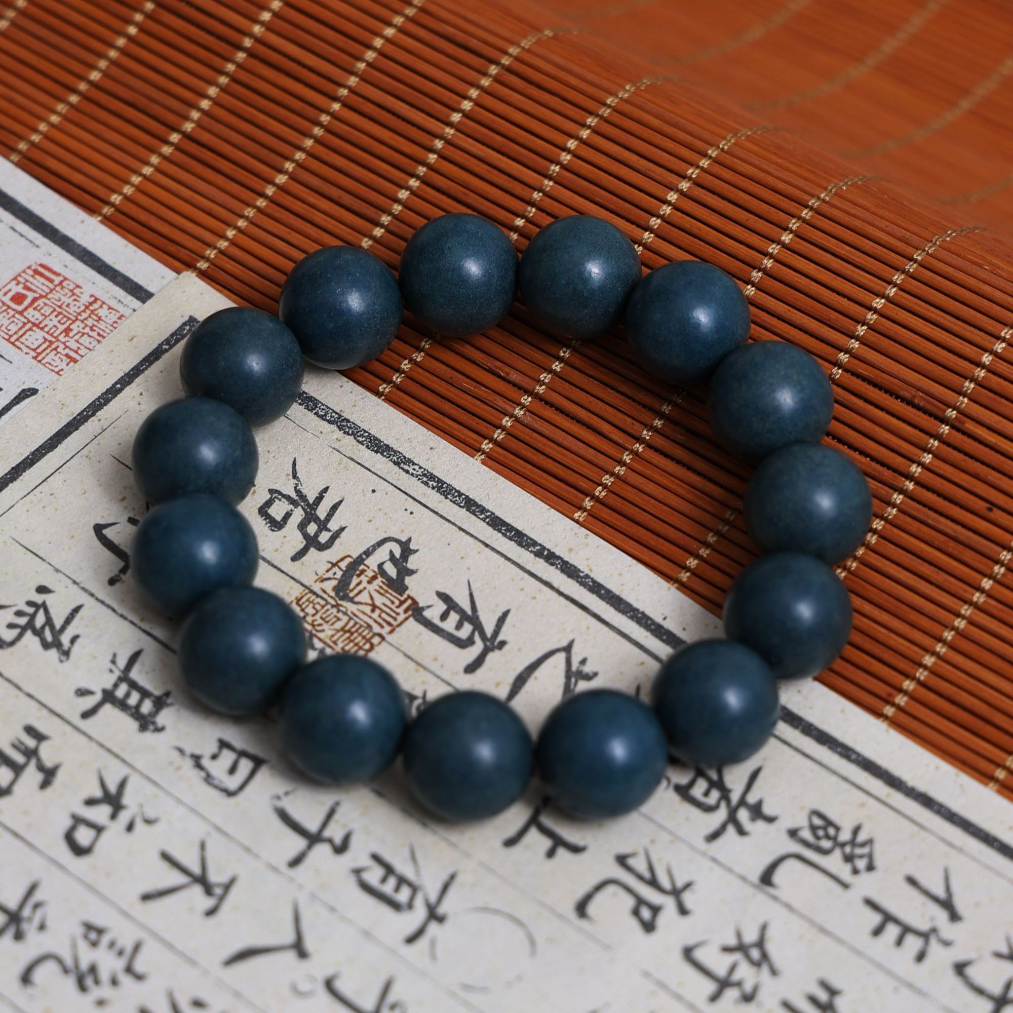 【固阳玉龙】升阳理气 非遗古法手工合香珠手串 手工艺手作