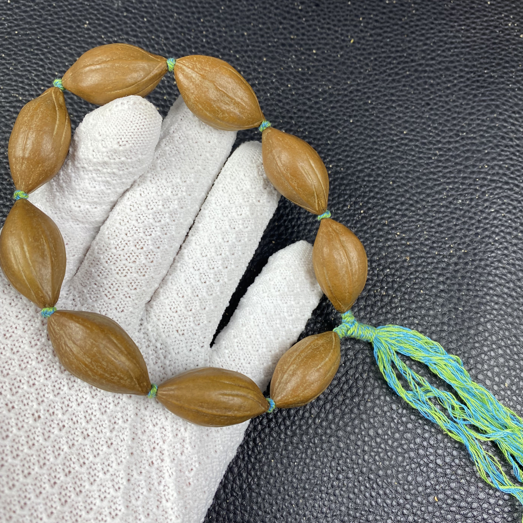 梅林老树橄榄核手串18mm A492