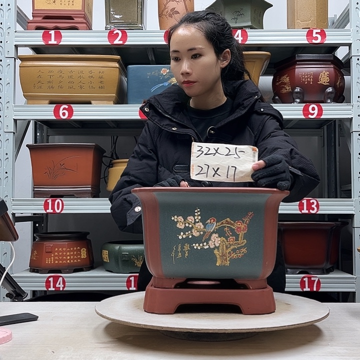 紫砂花盆紫砂花盆