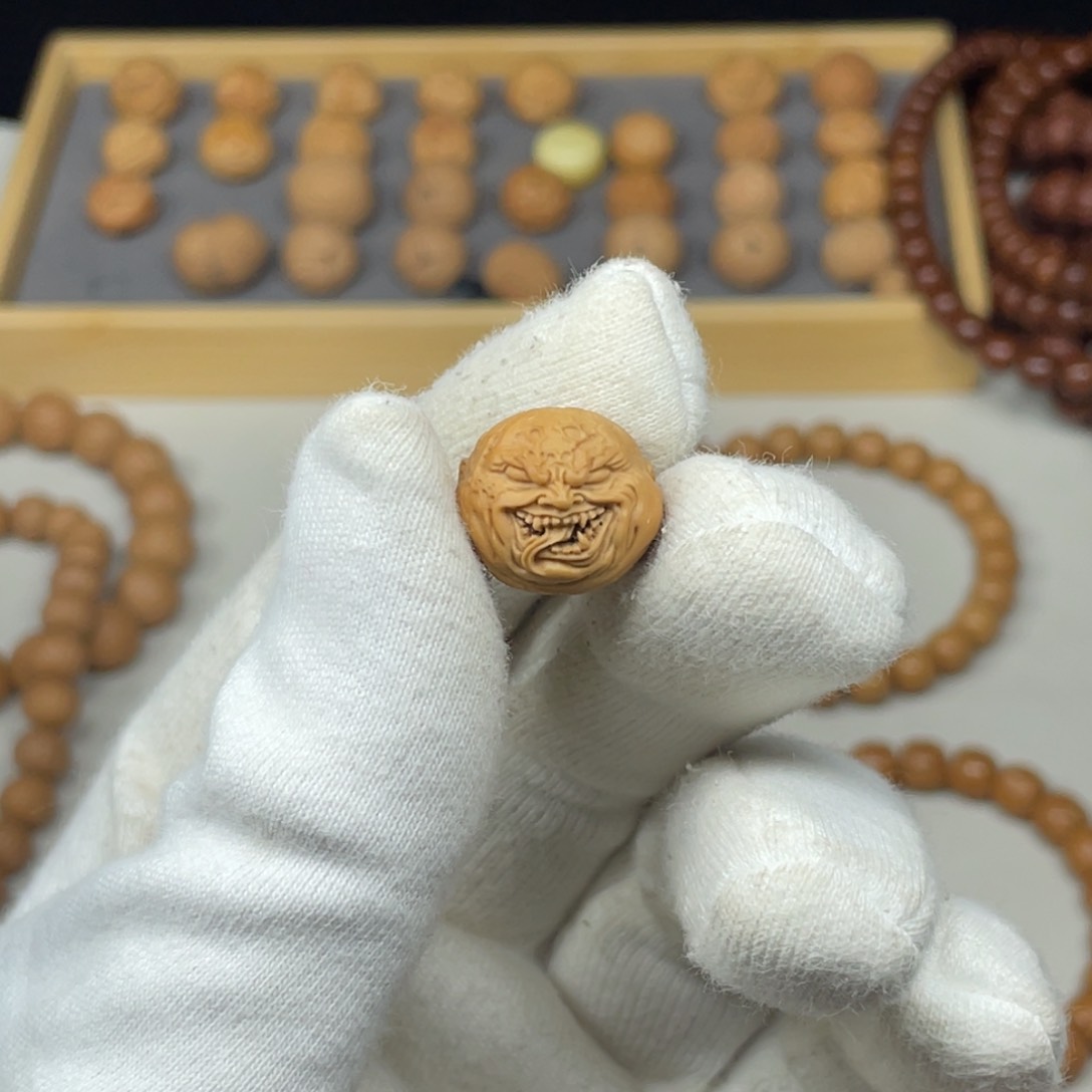 猴头核桃吊坠精工雕刻猴头核桃恶僧单颗