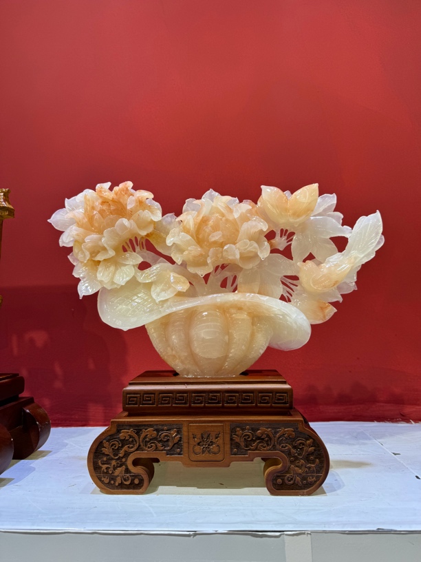 高档工艺品玄关摆件新中式家居客厅装饰品