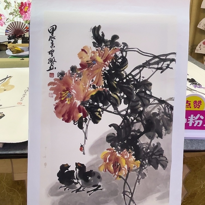 国画张圣敏先生纯手绘作品