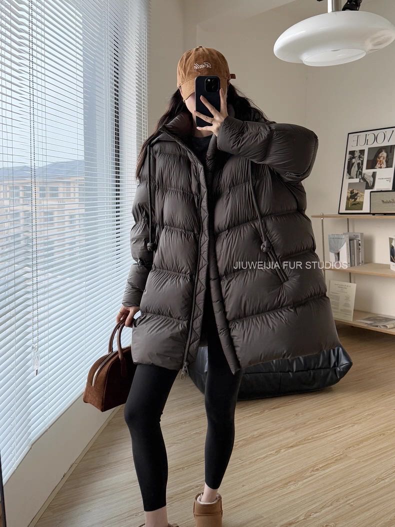 中长款/加绒加厚/女装/连帽款/90绒