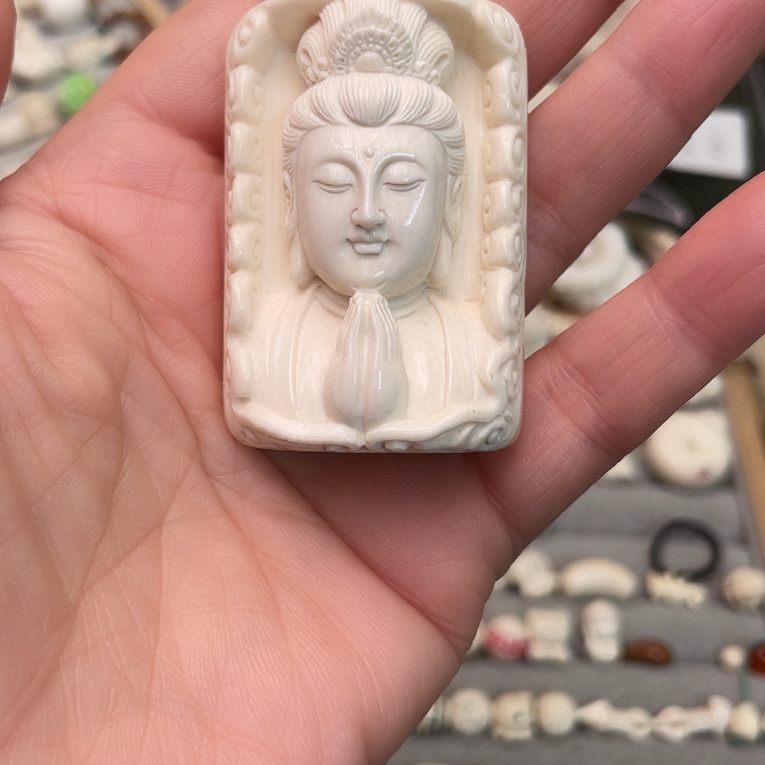 猛犸象牙手串/手链/手镯观音手把件