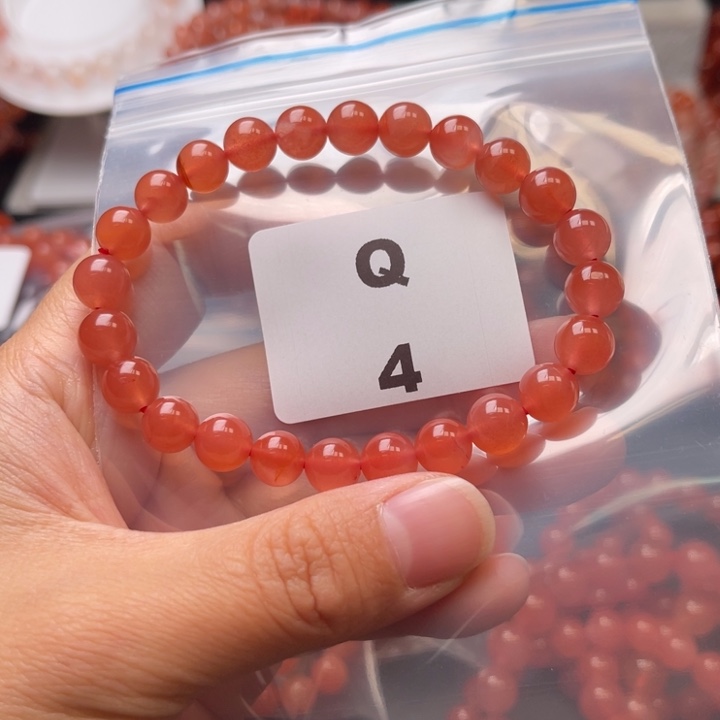 南红玛瑙未镶嵌多样性发货默认微瑕称重8mm