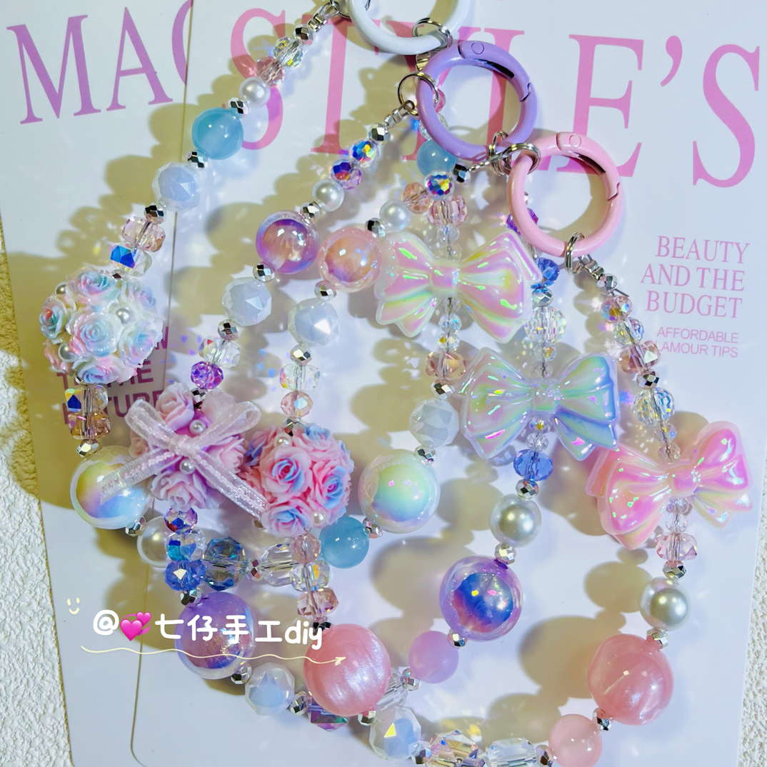 直播选款原创diy成品手机链时尚潮流挂件挂绳包包挂饰网红爆款