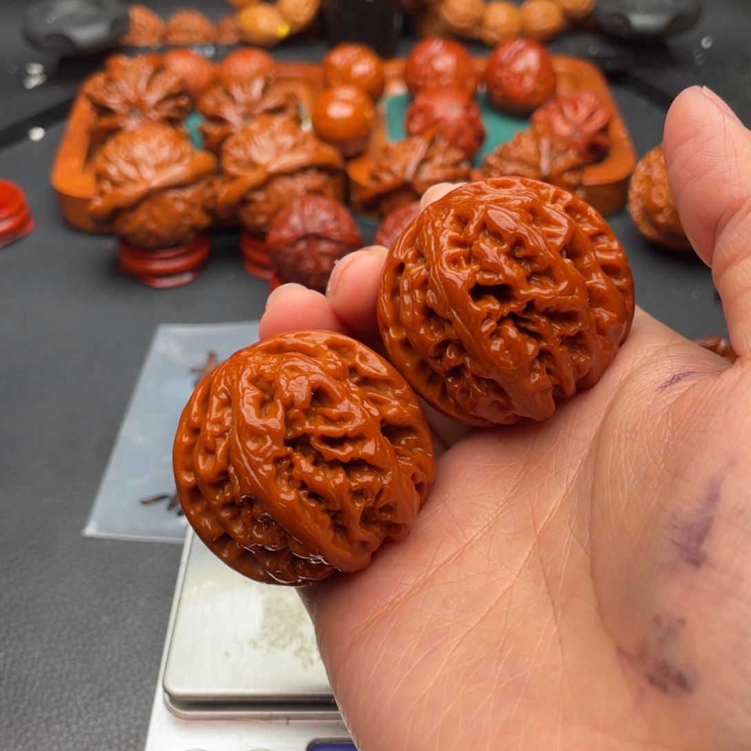 文玩核桃把件大粗筋