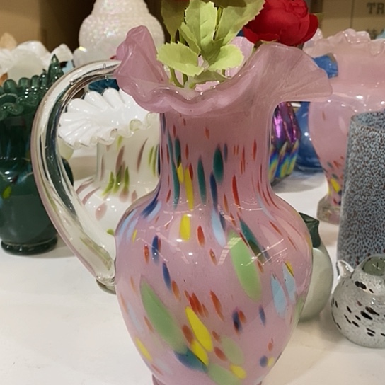 琉璃高度23厘米芬顿花瓶