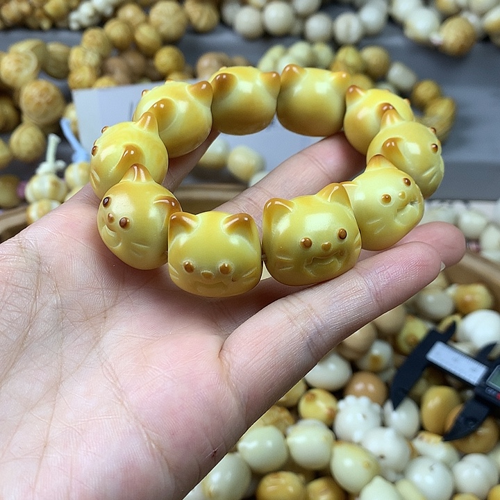 菩提根/象牙果吊坠象牙果虎牙猫2122瑕疵 不退不换
