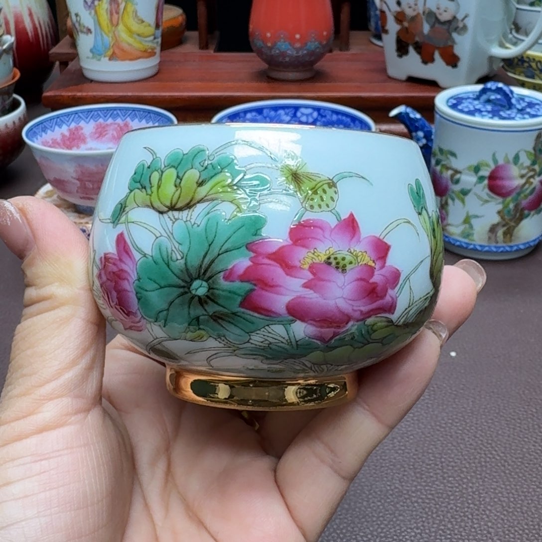 瓷片景德镇仿古手工制作精品展示