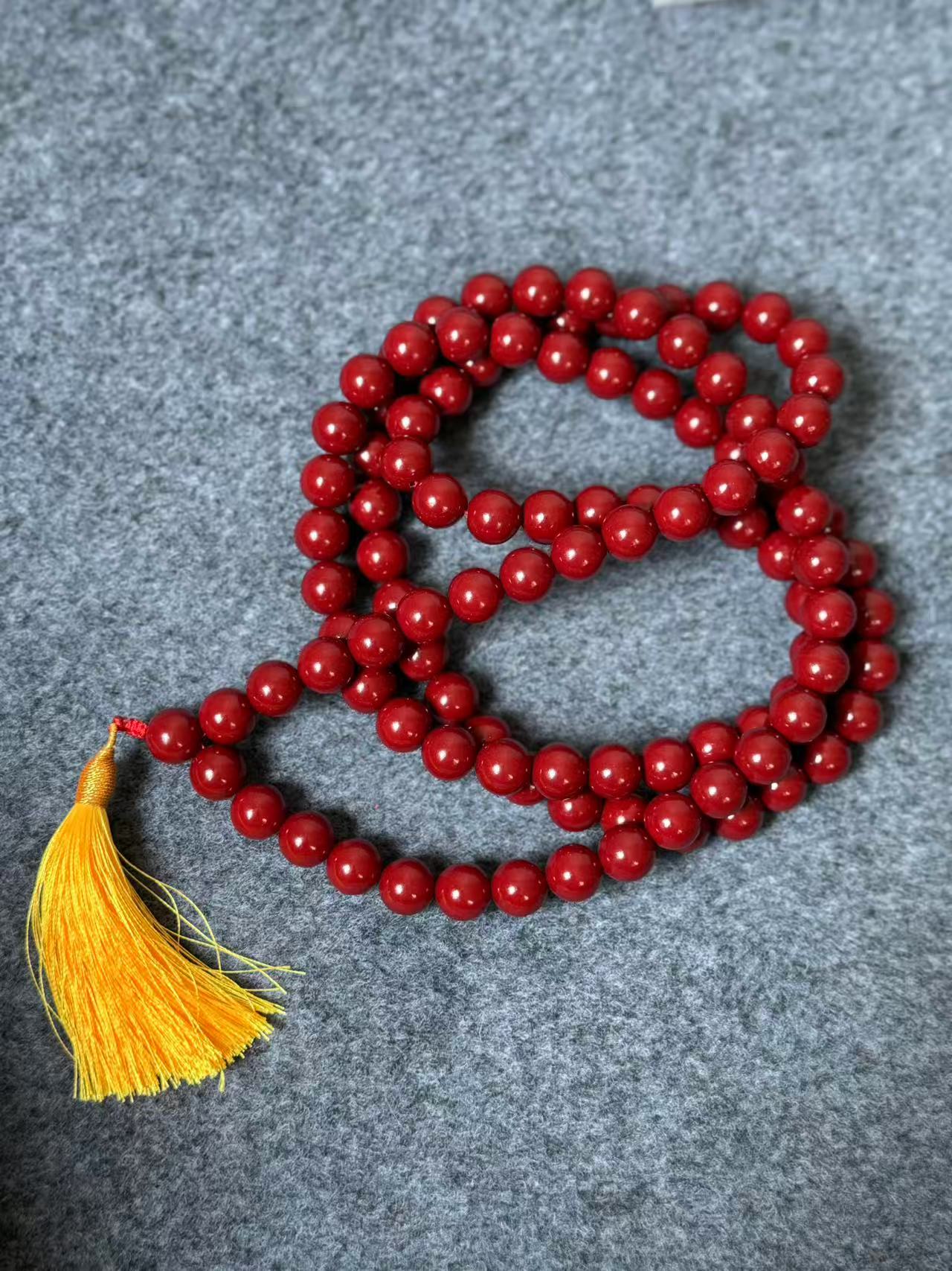 天然辰砂【嘉琪精品推荐】天然原矿朱砂长链