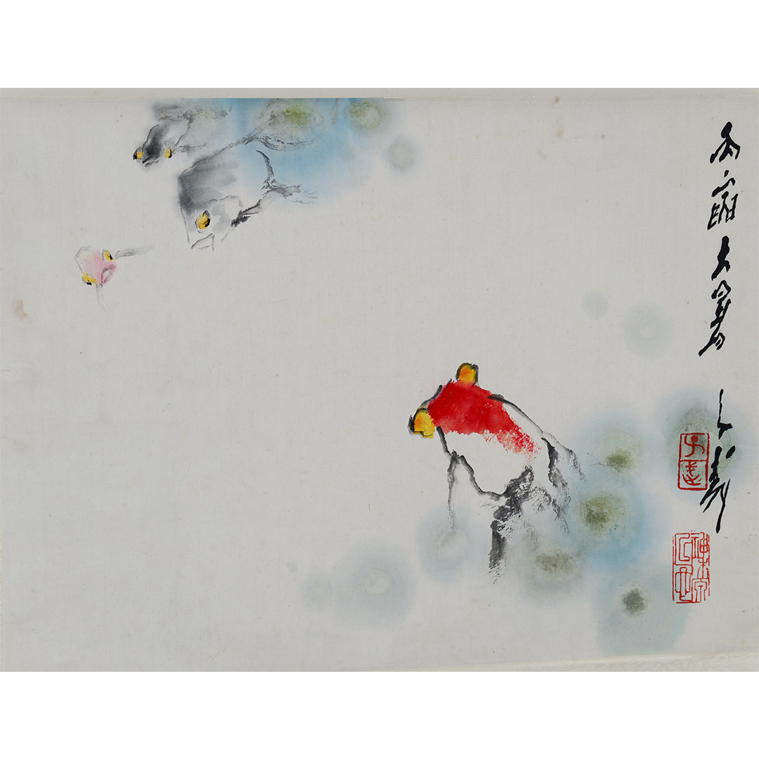 D19  10 WZW有余图  纸本立轴  34*45cm 