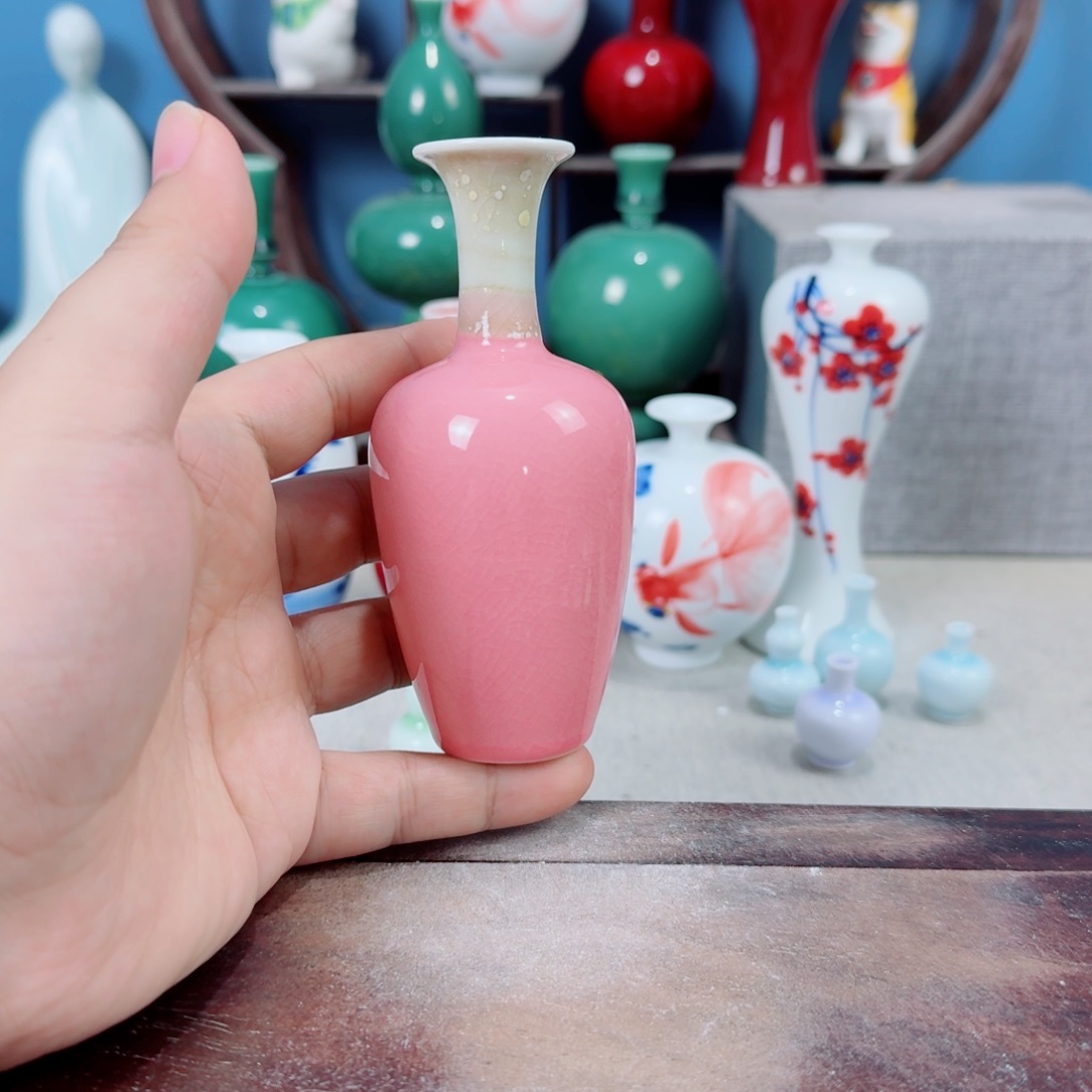 陶瓷手工小花器摆件