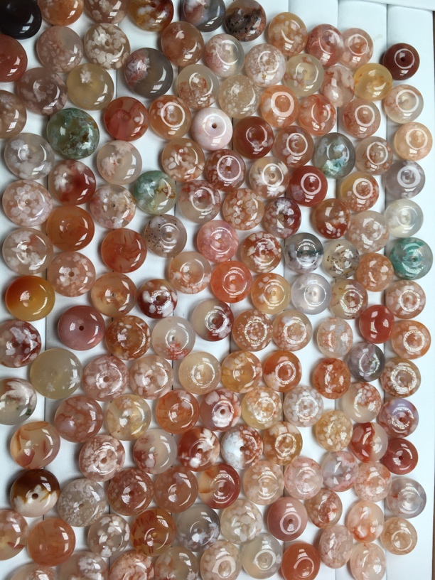 天然樱花玛瑙手链、项链、吊坠专拍链接（炫霖珠宝¥