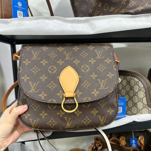 95新 LouisVuitton/路易威登 LV中古马鞍包小猪包｜马蹄包|经典