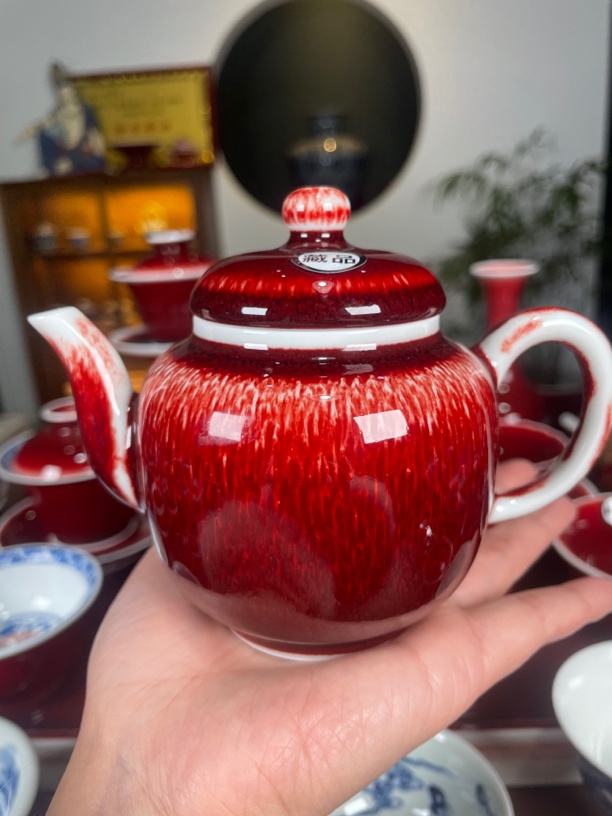 闻轩坊柴窑 藏品宫灯壶