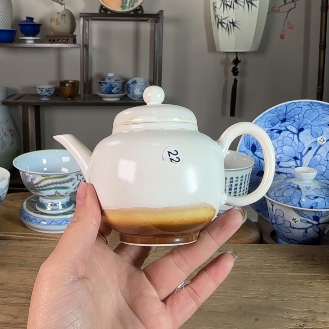 杯景德镇陶瓷柴烧多人