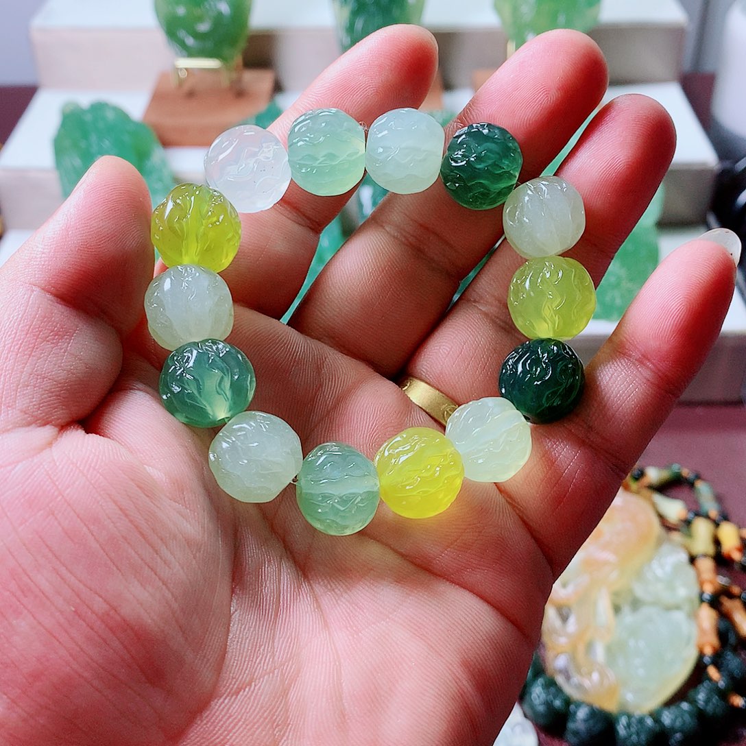 未镶嵌蛇纹石玉手把