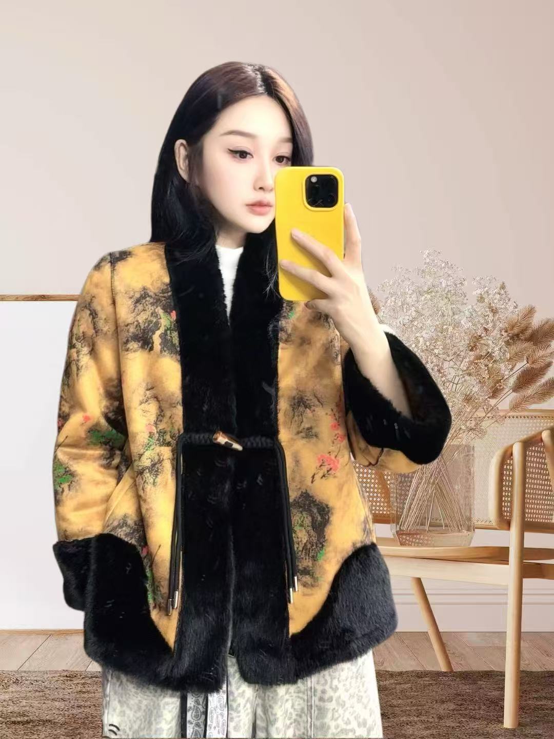【wx专属】女士双面国风时尚外套