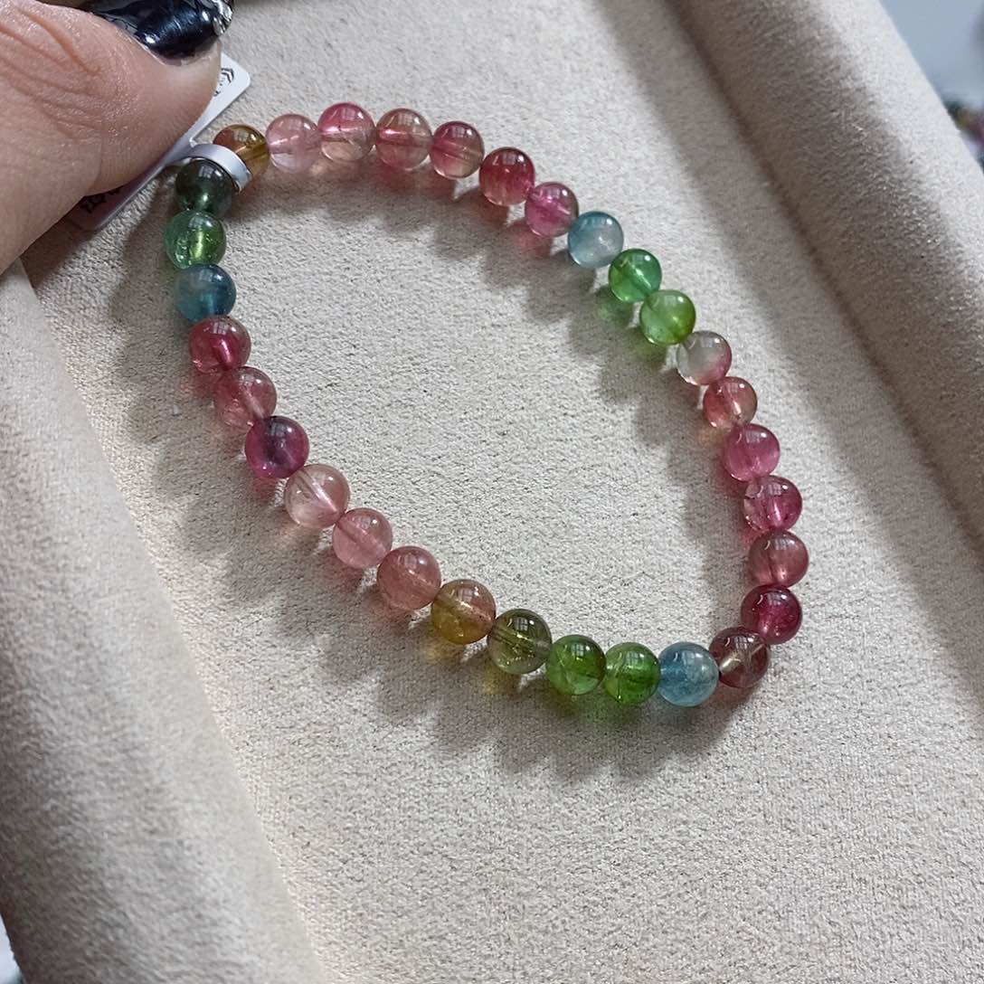 碧玺手链未镶嵌多样性发一条
