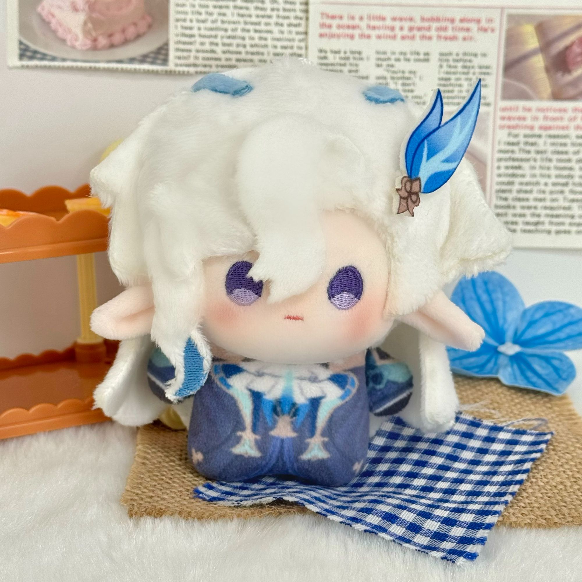 【全款预售】原神同人周边那维莱特棉花娃娃印花体10cm