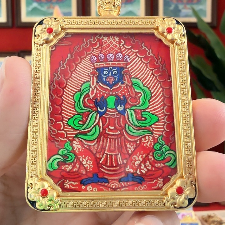 吊坠扎老师-热贡纯手绘-毛毛