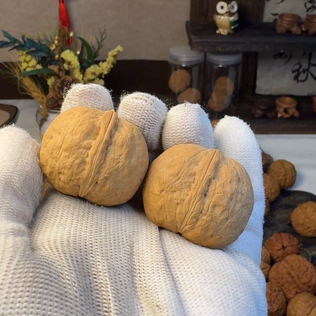 文玩核桃把件福包36.2