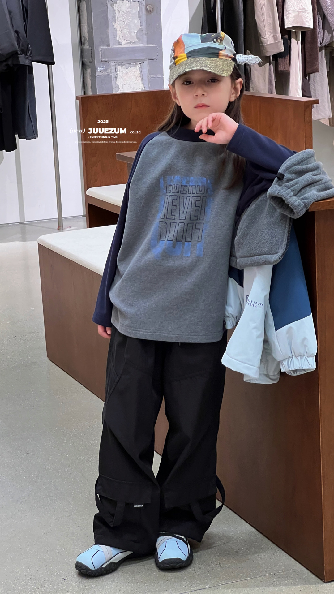 九坐中大童25年深秋新款打底7065