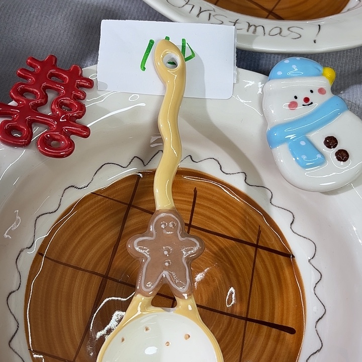 怡****陶姜饼人勺子陶瓷